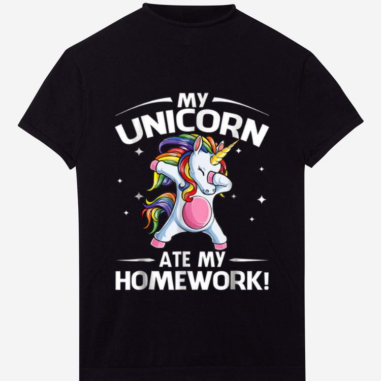 Hot Unicorn Ate My Homework Back To School for Girls shirt 1 - Hot Unicorn Ate My Homework Back To School for Girls shirt