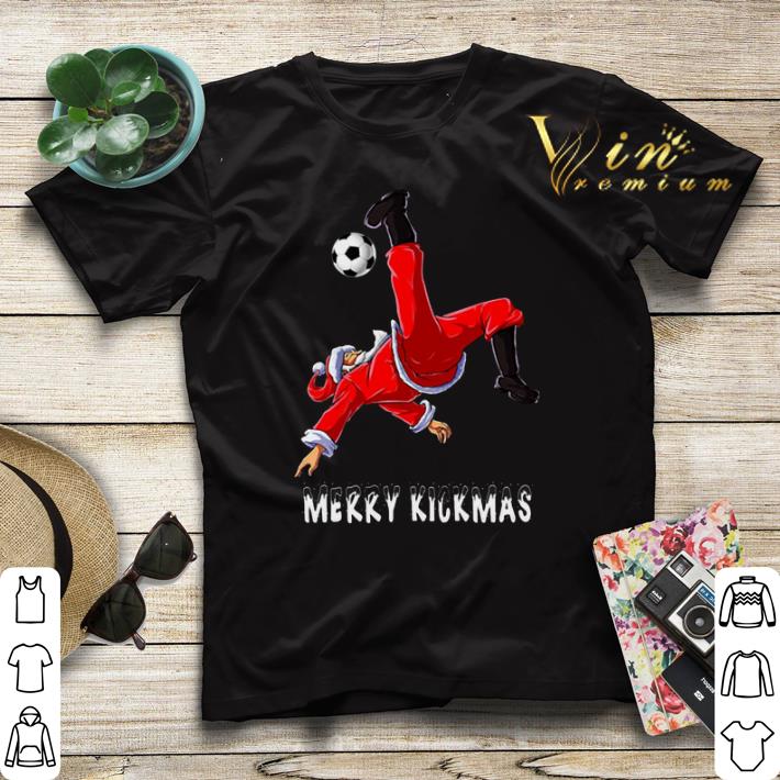 Merry Kickmas Santa Claus playing soccer shirt sweater 4 - Merry Kickmas Santa Claus playing soccer shirt sweater