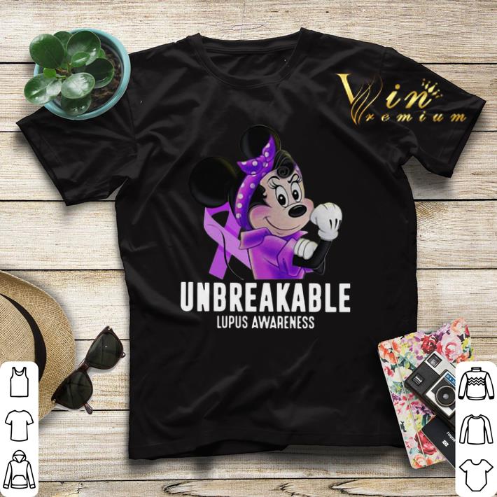 Minnie Mouse Unbreakable lupus awareness shirt sweater 4 - Minnie Mouse Unbreakable lupus awareness shirt sweater