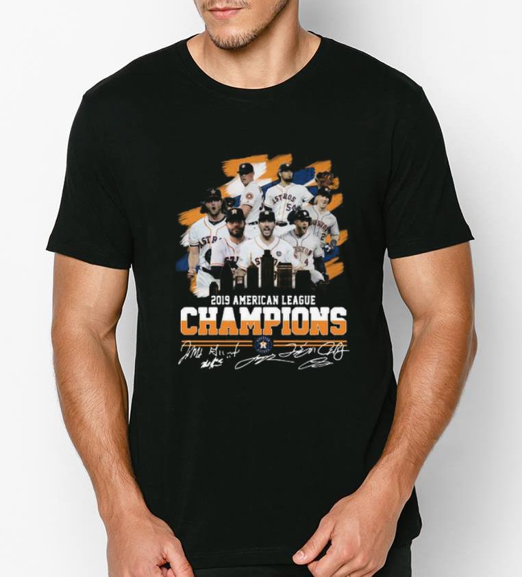 Nice American League Champions Houston Astros 2019 Signatures shirt 4 - Nice American League Champions Houston Astros 2019 Signatures shirt