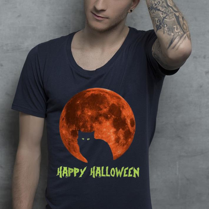 Nice Black Cat On The Moon Happy Halloween shirt 4 - Nice Black Cat On The Moon Happy Halloween shirt