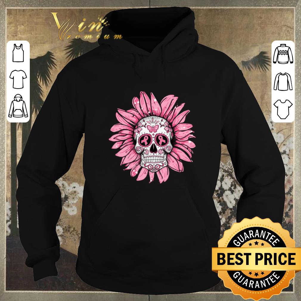 Nice Breast Cancer Awareness Sugar Skull Sunflower shirt sweater Nice Breast Cancer Awareness Sugar Skull Sunflower shirt sweater 4 - Nice Breast Cancer Awareness Sugar Skull Sunflower shirt sweater
