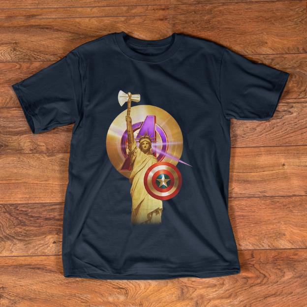 Nice Captain America Marvel Avenger Statue Of Liberty shirt 1 - Nice Captain America Marvel Avenger Statue Of Liberty shirt