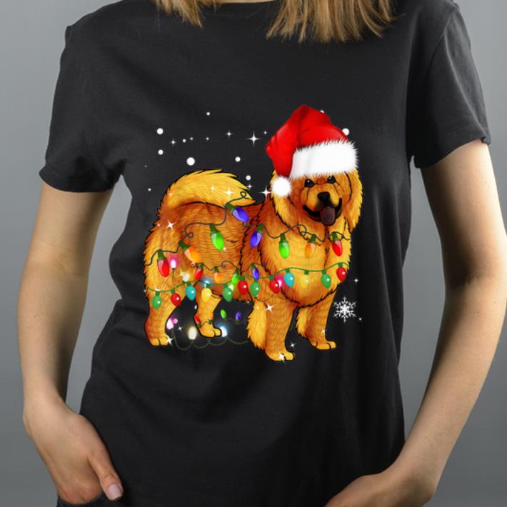 Nice Chow Chow Dog Santa Christmas Lights shirt 4 - Nice Chow Chow Dog Santa Christmas Lights shirt
