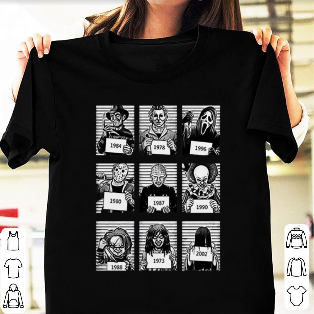 Nice Horror Characters movie timeline halloween shirt 1 - Nice Horror Characters movie timeline halloween shirt
