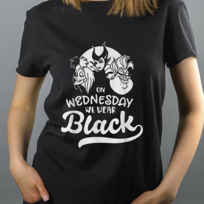 Nice Villains Disney On Wednesdays We Wear Black shirt 4 - Nice Villains Disney On Wednesdays We Wear Black shirt