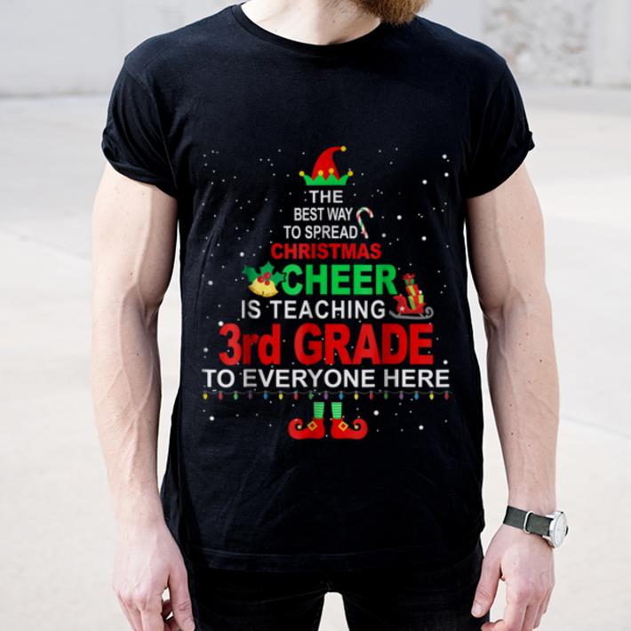 Official 3rd Grade Teacher Christmas Elf Christmas Cheer shirt 4 - Official 3rd Grade Teacher Christmas - Elf Christmas Cheer shirt