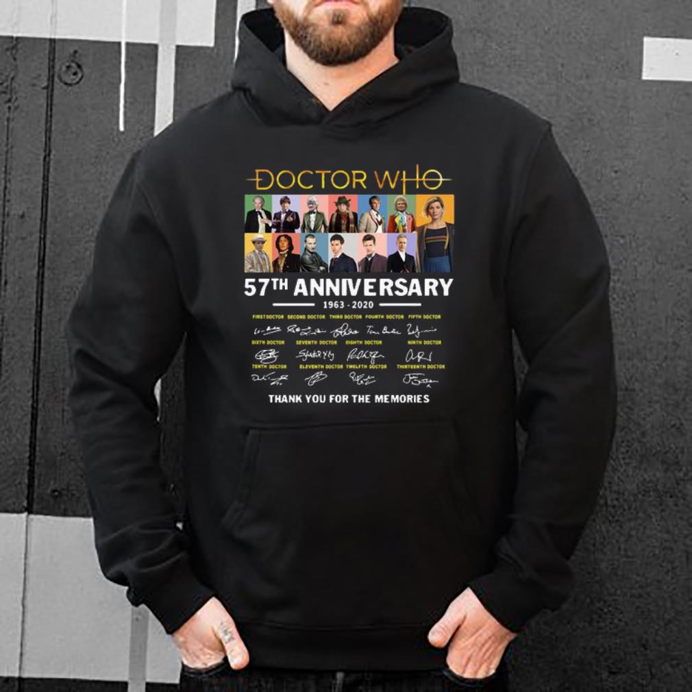 Official 57th Anniversary Doctor Who Thank You For The Memories Signature shirt 4 - Official 57th Anniversary Doctor Who Thank You For The Memories Signature shirt