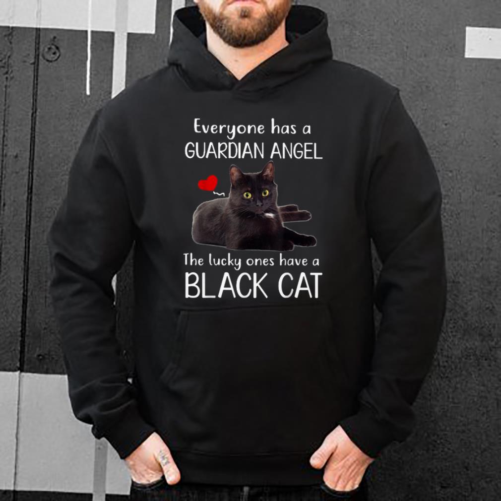 Official Everyone has guardian angel the lucky ones have a black cat shirt 4 - Official Everyone has guardian angel the lucky ones have a black cat shirt