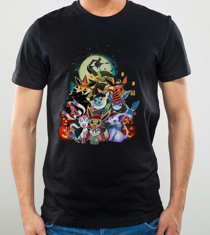 Official Halloween Pokemon Eevee Witch shirt 4 - Official Halloween Pokemon Eevee Witch shirt