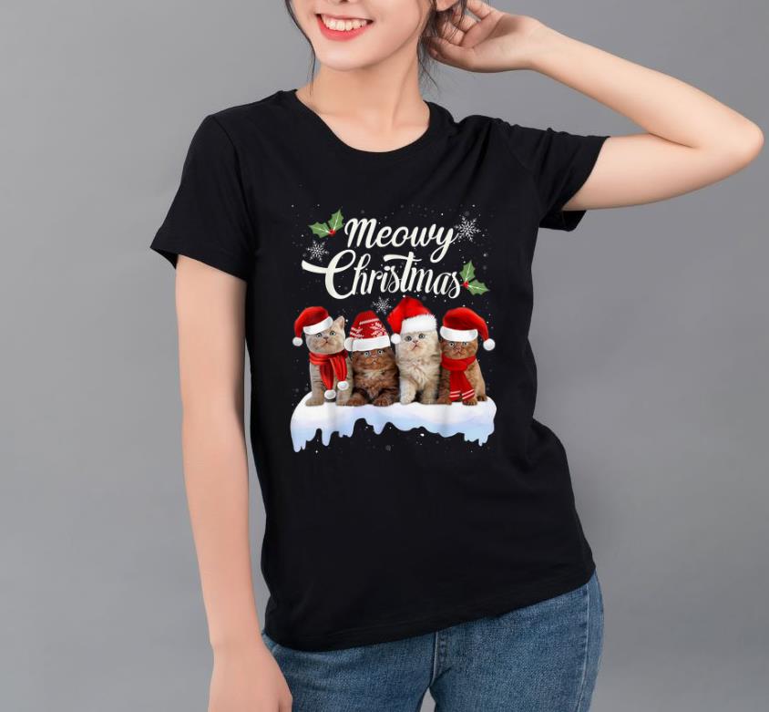 Official Meowy Christmas Kitten Kitty Xmas Cat Lovers shirt 4 - Official Meowy Christmas Kitten Kitty Xmas Cat Lovers shirt