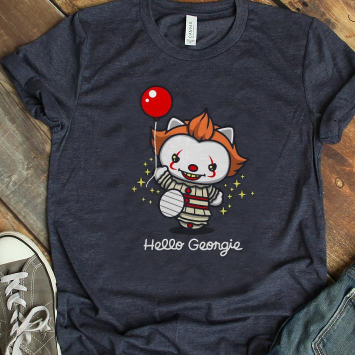 Official Pennywise IT Cat Hello Georgie shirt 1 - Official Pennywise IT Cat Hello Georgie shirt
