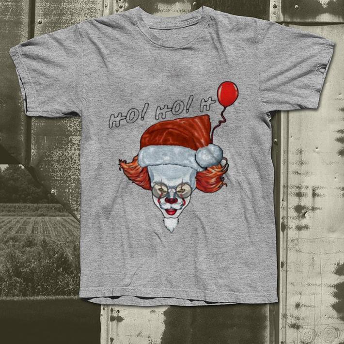 Official Pennywise IT Ho Ho Ho Santa Claus shirt 4 - Official Pennywise IT Ho Ho Ho Santa Claus shirt