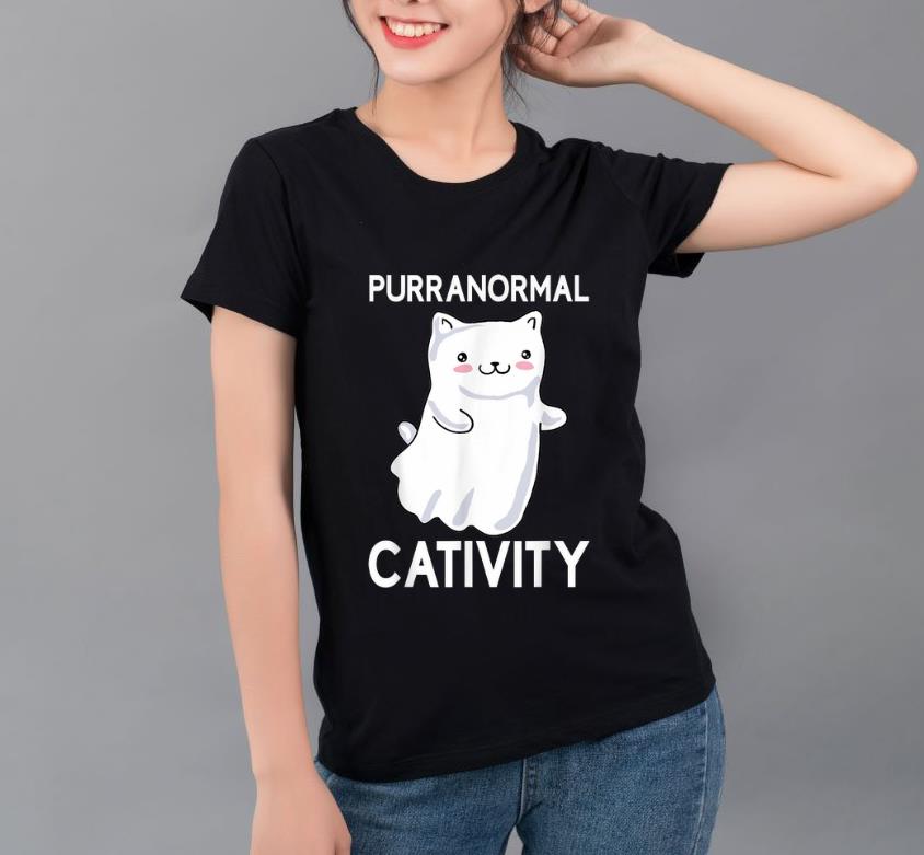 Official Purranormal Cativity Ghost Halloween Cat Lovers shirt 4 - Official Purranormal Cativity Ghost Halloween Cat Lovers shirt