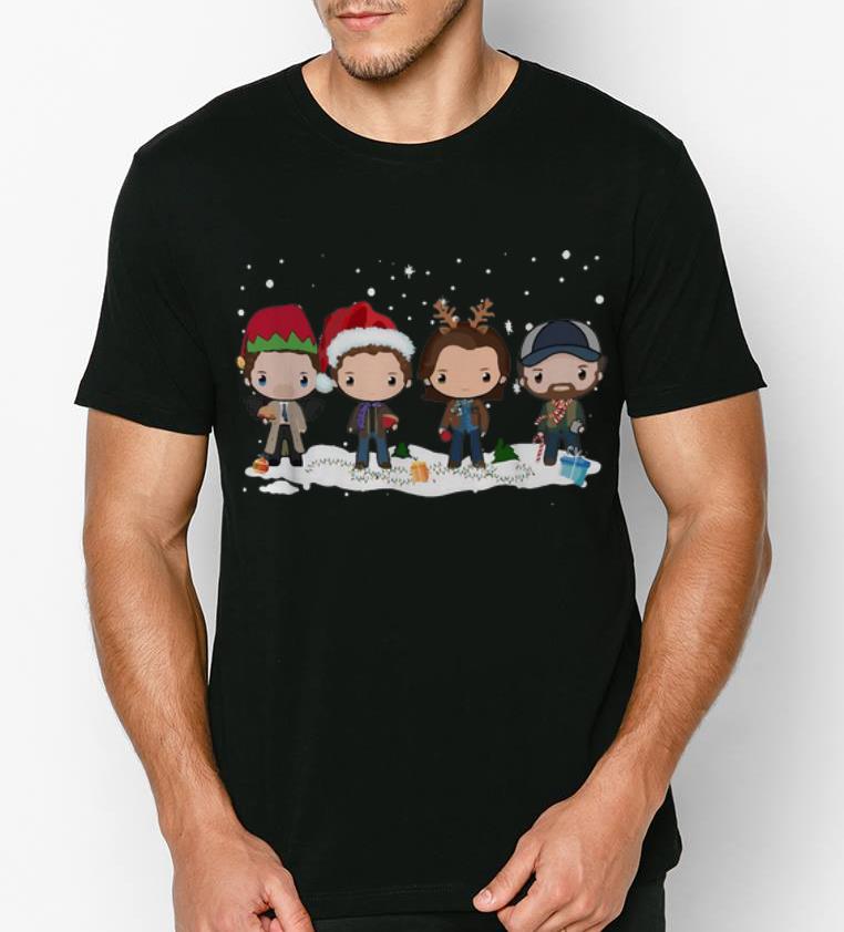 Official Supernatural Winchester Chibi Christmas shirt 4 - Official Supernatural Winchester Chibi Christmas shirt