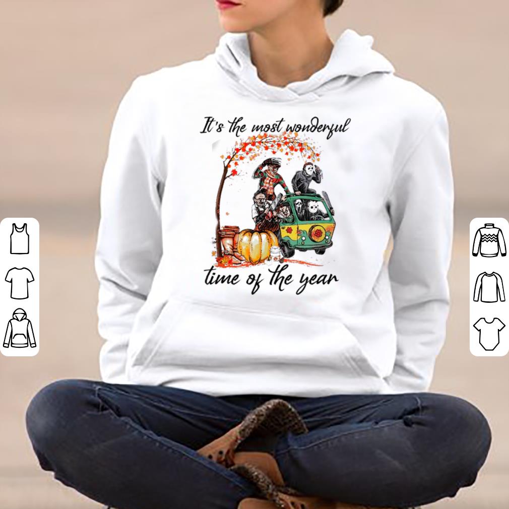 Official it s the most wonderful time of the year horror character shirt 4 - Official it's the most wonderful time of the year horror character shirt