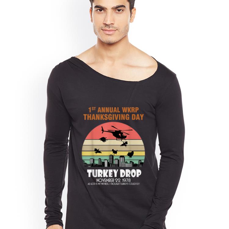 Original 1st Annual Wkrp Thanksgiving Day Turkey Drop Vintage Retro shirt 4 - Original 1st Annual Wkrp Thanksgiving Day Turkey Drop Vintage Retro shirt