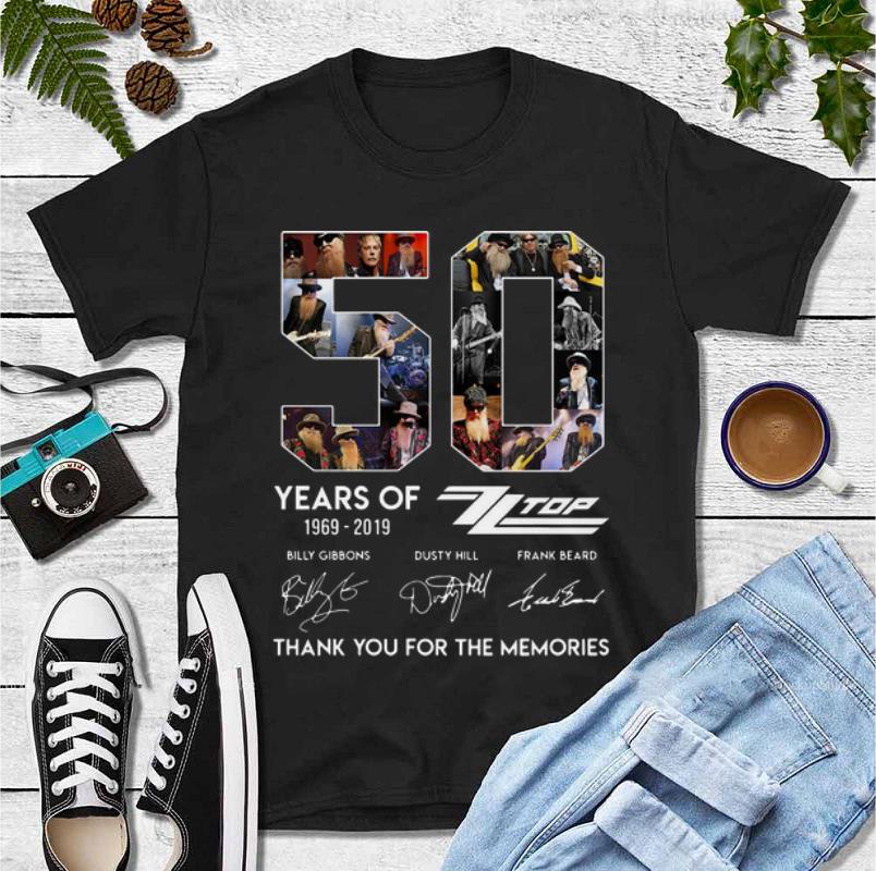 Original 50 Years of Zz Top Thank You For The Memories Signatures shirt 4 - Original 50 Years of Zz Top Thank You For The Memories Signatures shirt