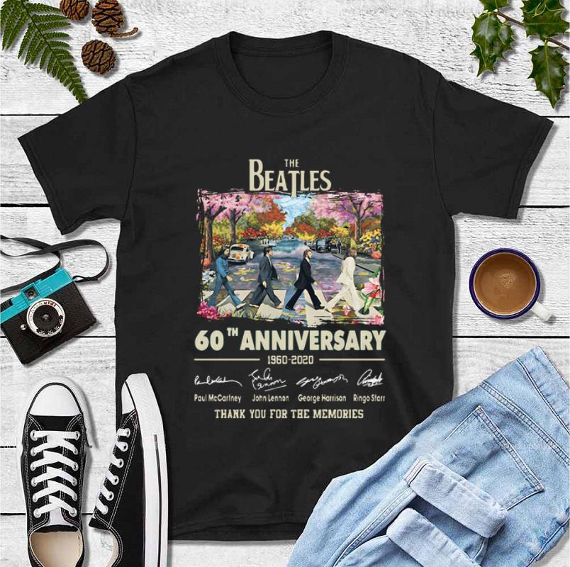 Original 60th Anniversary The Beatles 1960 2020 Thank You For The Memories Signatures shirt 4 - Original 60th Anniversary The Beatles 1960-2020 Thank You For The Memories Signatures shirt