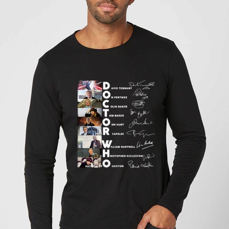 Original David Tennant On Pertwee Colin Baker Tom Baker Doctor Who Signatures shirt 4 - Original David Tennant On Pertwee Colin Baker Tom Baker Doctor Who Signatures shirt