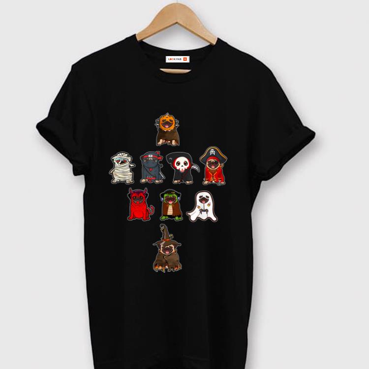 Original Pug Costume Mummy Witch Dracula Ninja Boo Pirate Halloween shirt 1 - Original Pug Costume Mummy Witch Dracula Ninja Boo Pirate Halloween shirt