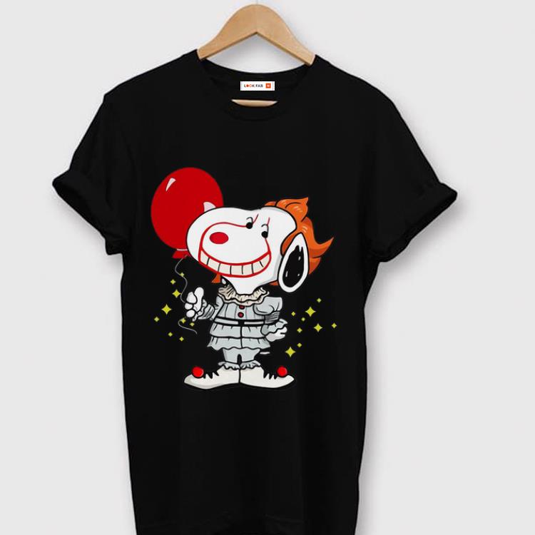Original Snoopy Pennywise IT Balloon Stephen King shirt 1 - Original Snoopy Pennywise IT Balloon Stephen King shirt