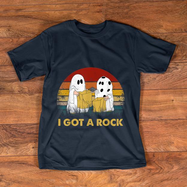 Original Vintage I Got A Rock Halloween Charlie Brown s Ghost shirt 1 - Original Vintage I Got A Rock Halloween Charlie Brown's Ghost shirt