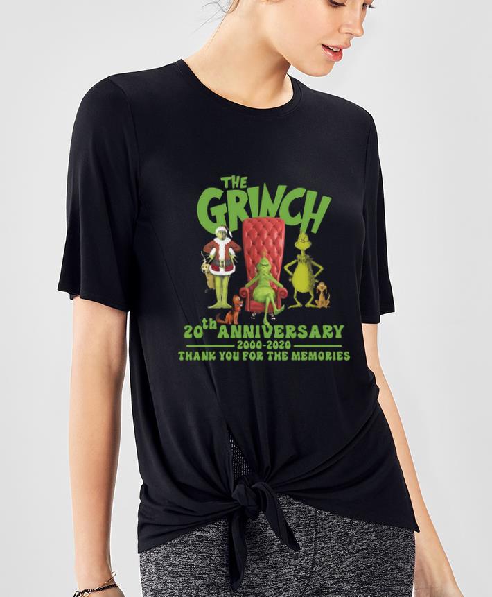 Premium 20th Anniversary The Grinch 2000 2020 Thank You For The Memories shirt 4 - Premium 20th Anniversary The Grinch 2000-2020 Thank You For The Memories shirt