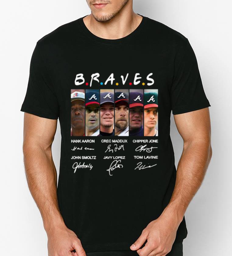 Premium Atlanta Braves Team Signature Friends shirt 4 - Premium Atlanta Braves Team Signature Friends shirt