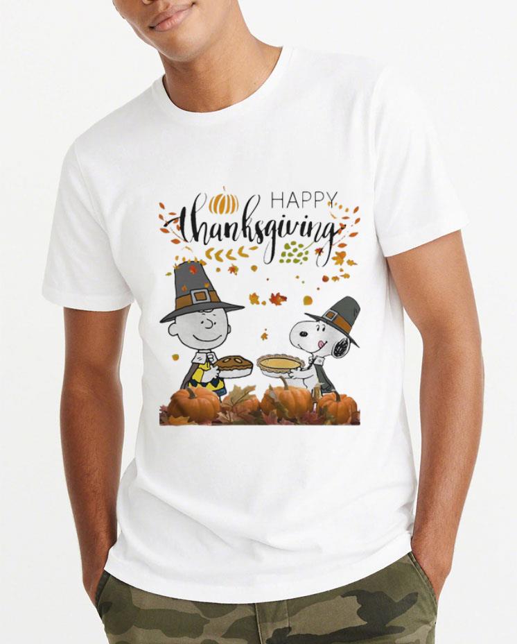 Premium Charlie Brown And Snoopy Peanuts Happy Thanksgiving shirt 4 - Premium Charlie Brown And Snoopy Peanuts Happy Thanksgiving shirt