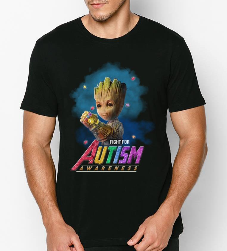 Premium Fight For Autism Awareness Infinity Gauntlet Baby Groot shirt 4 - Premium Fight For Autism Awareness Infinity Gauntlet Baby Groot shirt
