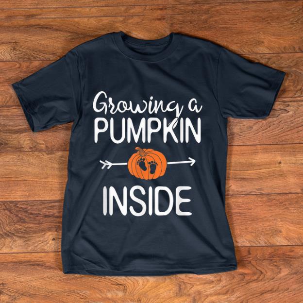 Premium Growing a pumpkin inside pregnancy Pregnant halloween mom shirt 1 - Premium Growing a pumpkin inside pregnancy Pregnant halloween mom shirt