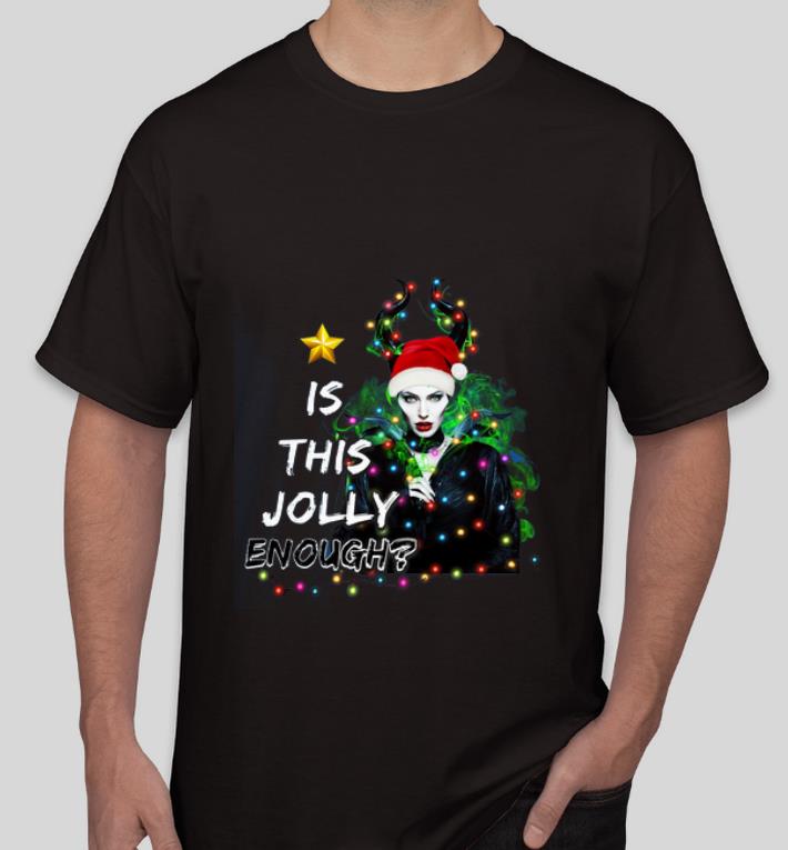 Premium Is This Jolly Enough Santa Maleficent shirt 4 - Premium Is This Jolly Enough Santa Maleficent shirt