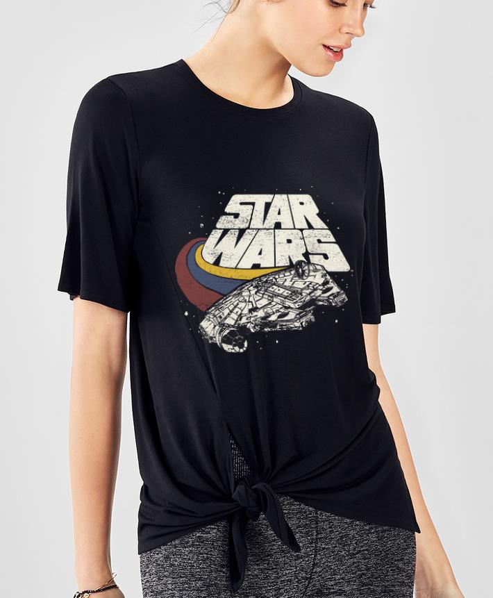 Premium Star Wars Falcon Ship Three Stripes shirt 4 - Premium Star Wars Falcon Ship Three Stripes shirt