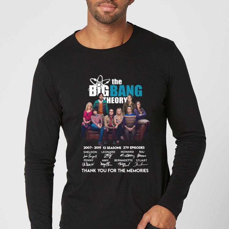Premium The Bigbang Theory 2007 2019 12 Seasons 279 Episodes Signatures shirt 4 - Premium The Bigbang Theory 2007-2019 12 Seasons 279 Episodes Signatures shirt