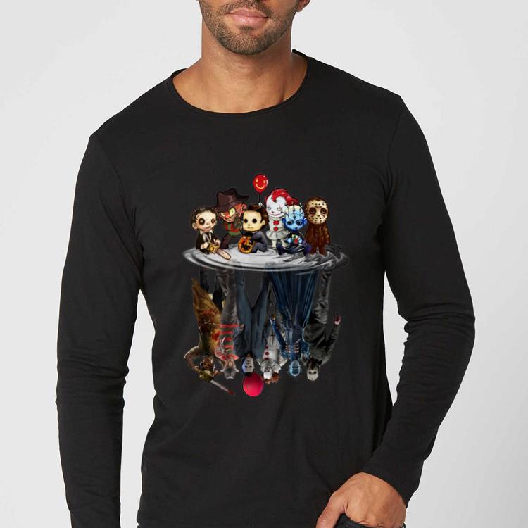 Pretty Horror Characters Movie Water Mirror Reflection shirt 4 - Pretty Horror Characters Movie Water Mirror Reflection shirt