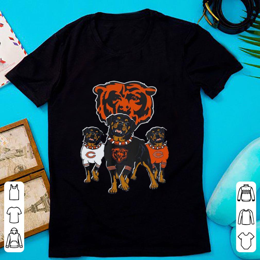 Pretty Rottweiler Dog And Logos Of The Chicago Bears shirt 1 - Pretty Rottweiler Dog And Logos Of The Chicago Bears shirt