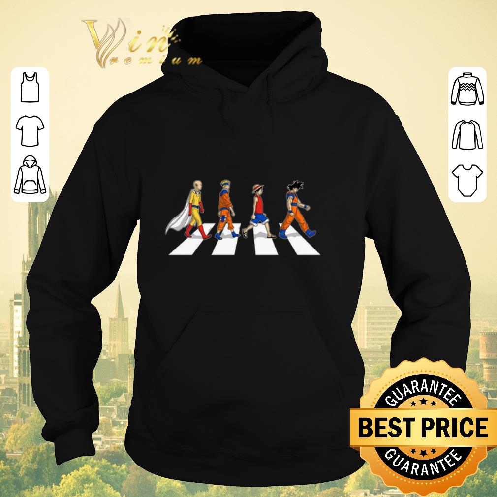 Pretty Saitama Naruto Luffy Goku Abbey Road shirt sweater 4 - Pretty Saitama Naruto Luffy Goku Abbey Road shirt sweater