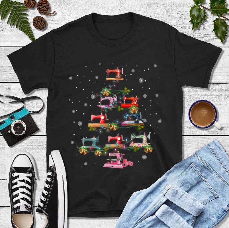 Pretty Sewing Machine Christmas Tree Quilting Lovers shirt 4 - Pretty Sewing Machine Christmas Tree Quilting Lovers shirt