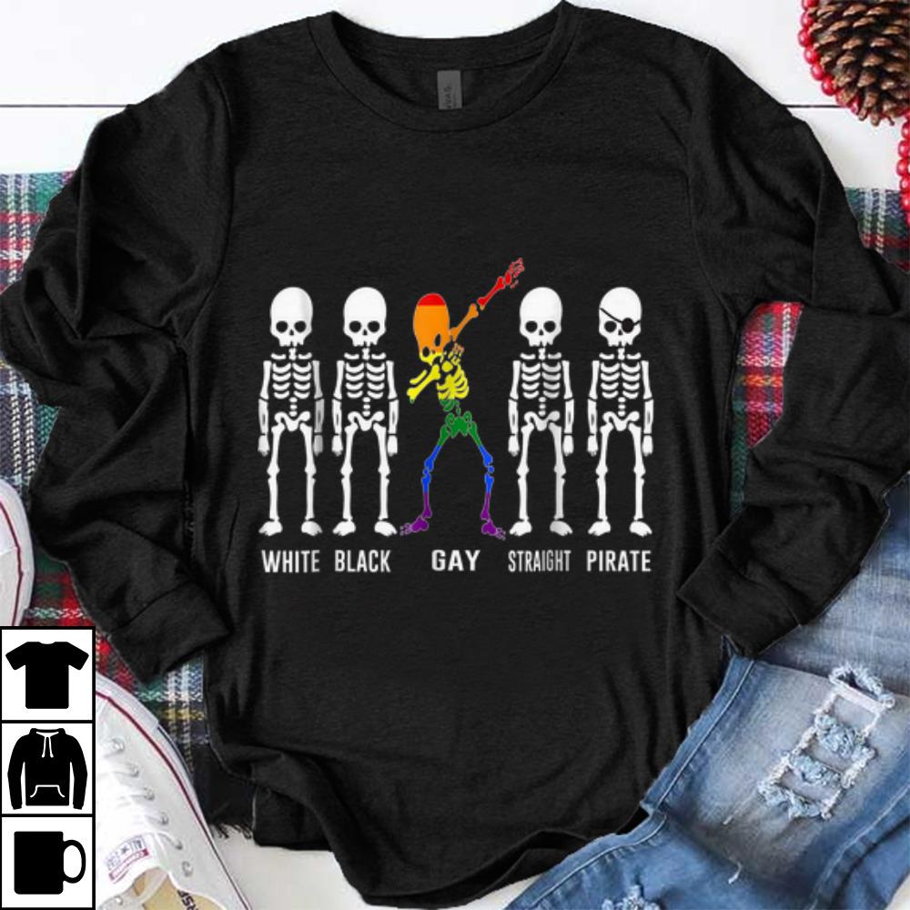 Pretty Skeleton Dabbing LGBT Gay Pride Equality Rainbow Dab shirt 1 - Pretty Skeleton Dabbing LGBT Gay Pride Equality Rainbow Dab shirt