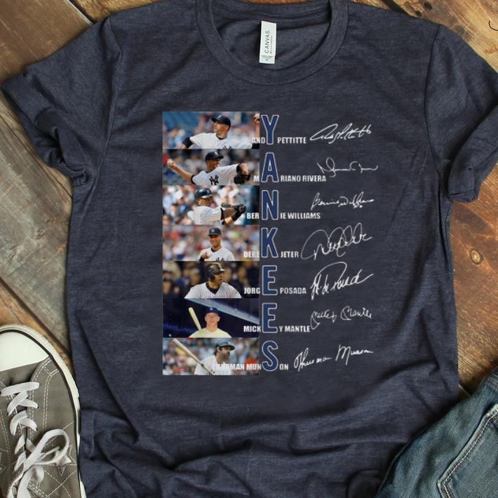 Pretty Yankees Derek Jeter Jorge Posada Mickey Mantle Signatures shirt 1 - Pretty Yankees Derek Jeter Jorge Posada Mickey Mantle Signatures shirt