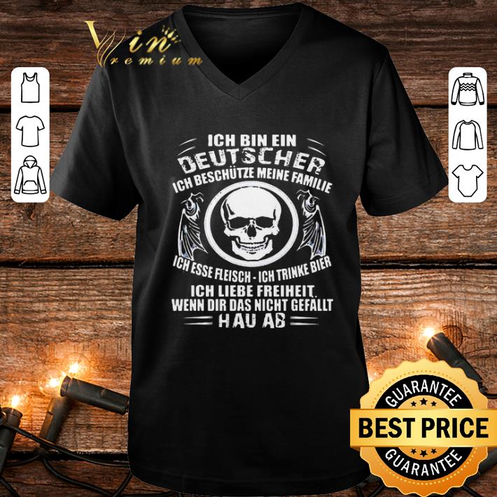 Skull ich bin ein deutscher ich beschutze meine familie ich esse shirt 4 - Skull ich bin ein deutscher ich beschutze meine familie ich esse shirt