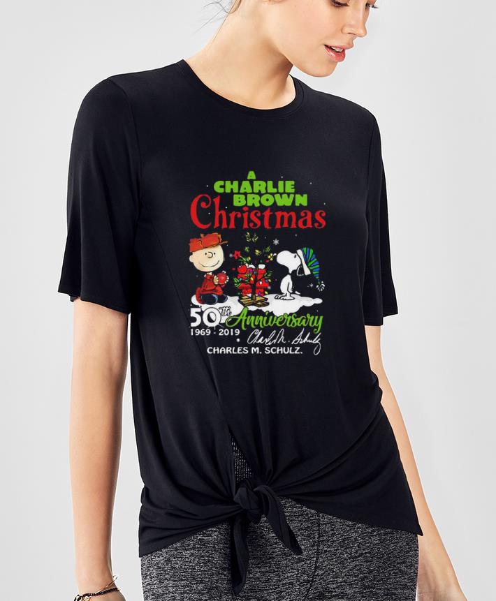 Top A Charlie Brown Christmas 50th Anniversary 1969 2019 Signature shirt 4 - Top A Charlie Brown Christmas 50th Anniversary 1969-2019 Signature shirt