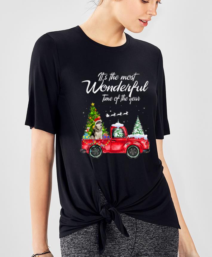 Top Husky Truck It s The Most Wonderful Time Of The Year Christmas shirt 4 - Top Husky Truck It's The Most Wonderful Time Of The Year Christmas shirt
