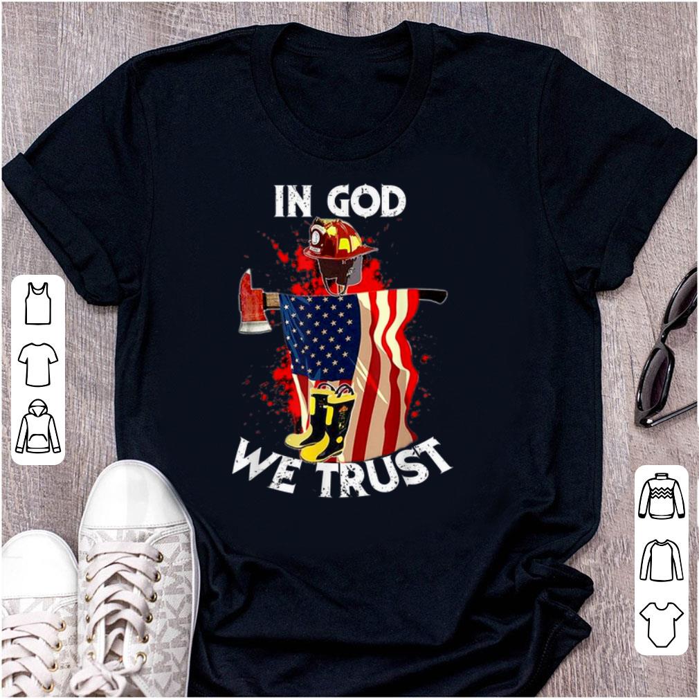 Top In God We Trust Firefighter Christian American Flag shirt 1 - Top In God We Trust Firefighter Christian American Flag shirt
