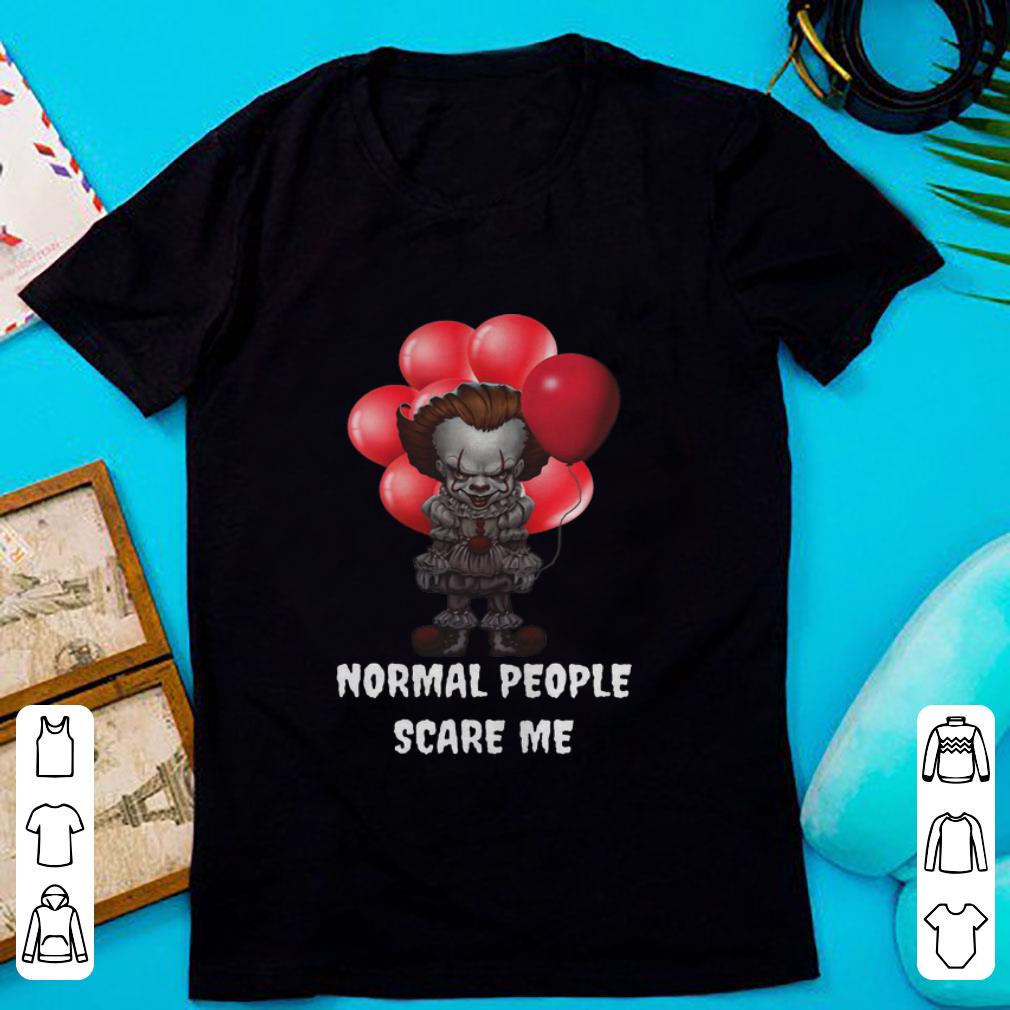 Top Pennywise Normal People Scare Me Halloween shirt 1 - Top Pennywise Normal People Scare Me Halloween shirt