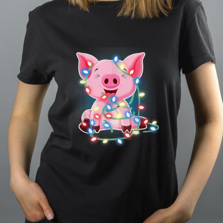 Top Pig Lights Cute Christmas Merry Xmas shirt 4 - Top Pig Lights Cute Christmas Merry Xmas shirt