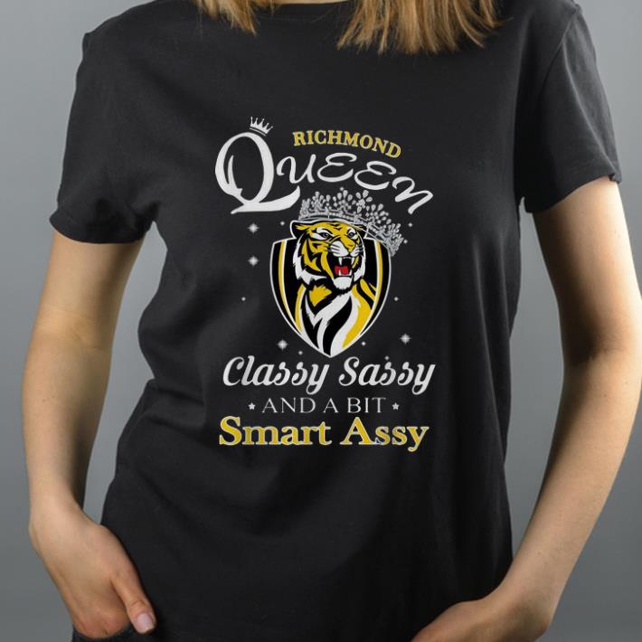 Top Richmond Tigers AFL Queen Classy Sassy And A Bit Smart Assy shirt 4 - Top Richmond Tigers AFL Queen Classy Sassy And A Bit Smart Assy shirt