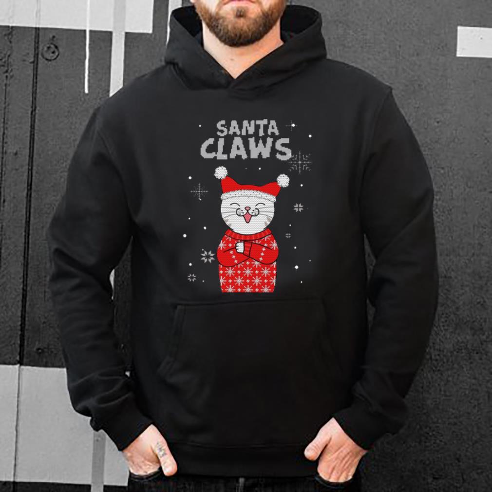 Top Santa Claws Cat Lover Ugly Christmas shirt 4 - Top Santa Claws Cat Lover Ugly Christmas shirt