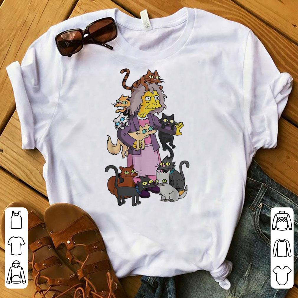 Top The Simpsons The Crazy Cat Lady Cat Lover shirt 1 - Top The Simpsons - The Crazy Cat Lady Cat Lover shirt